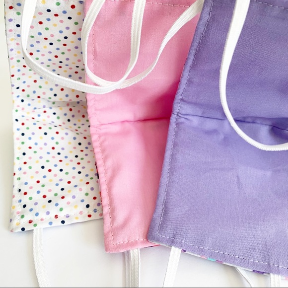 3 PCS Girls Face Mask Handmade Unicorn - Picture 4 of 5